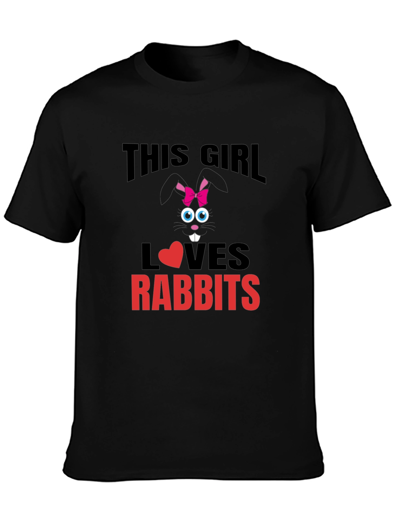 This Girl Loves Rabbits T-Shirt - Cute Bunny Tee