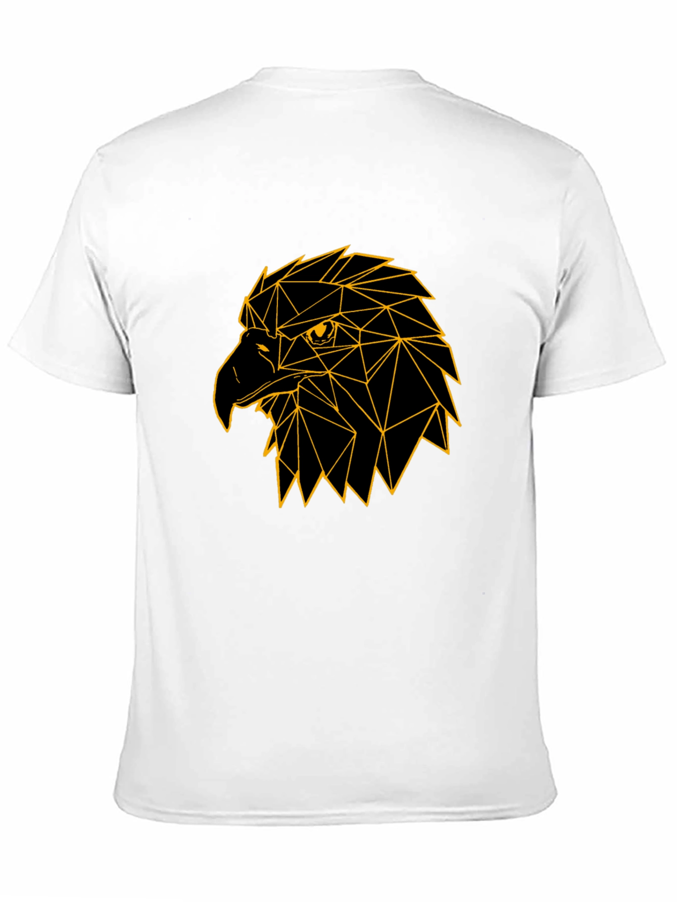 Geometric Eagle Graphic Tee - Black