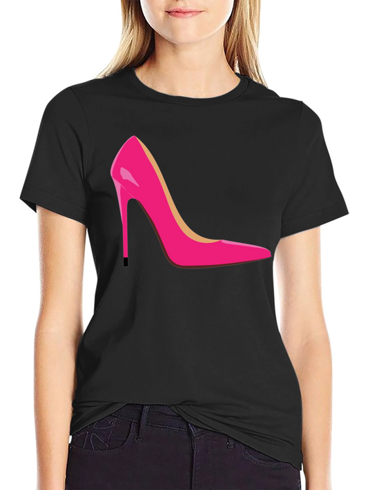 Stylish High Heel Graphic Tee - Fashion Statement Shirt