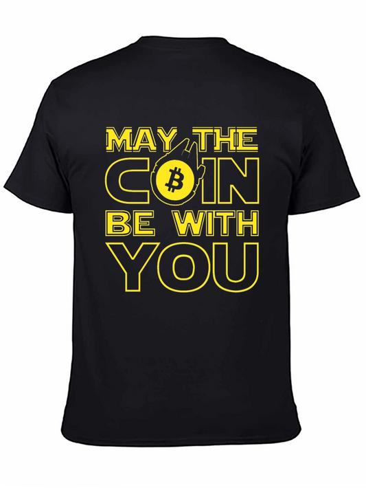 Bitcoin Star Wars T-Shirt: May The Coin Be With You