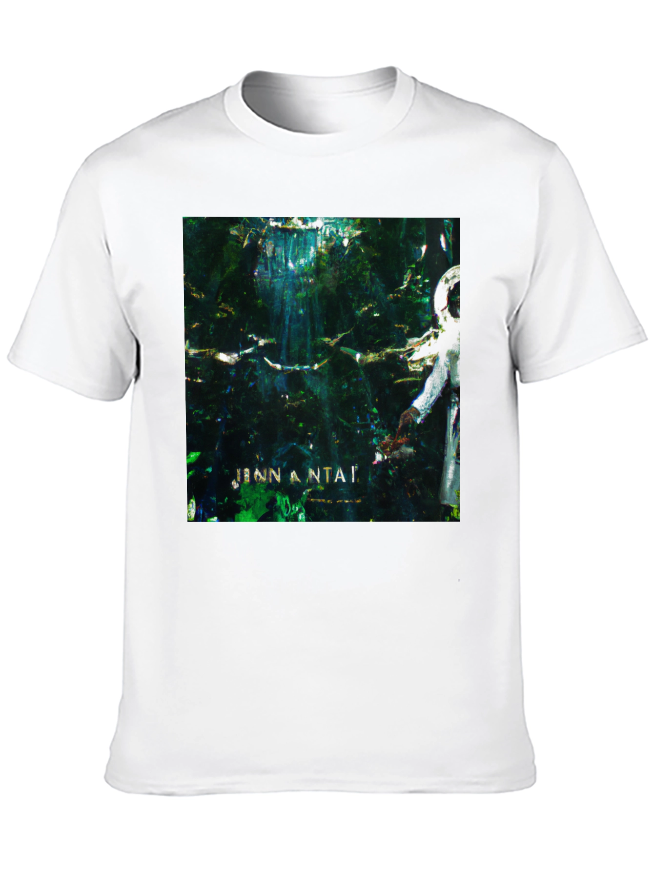 Abstract Art Graphic Print Black T-Shirt