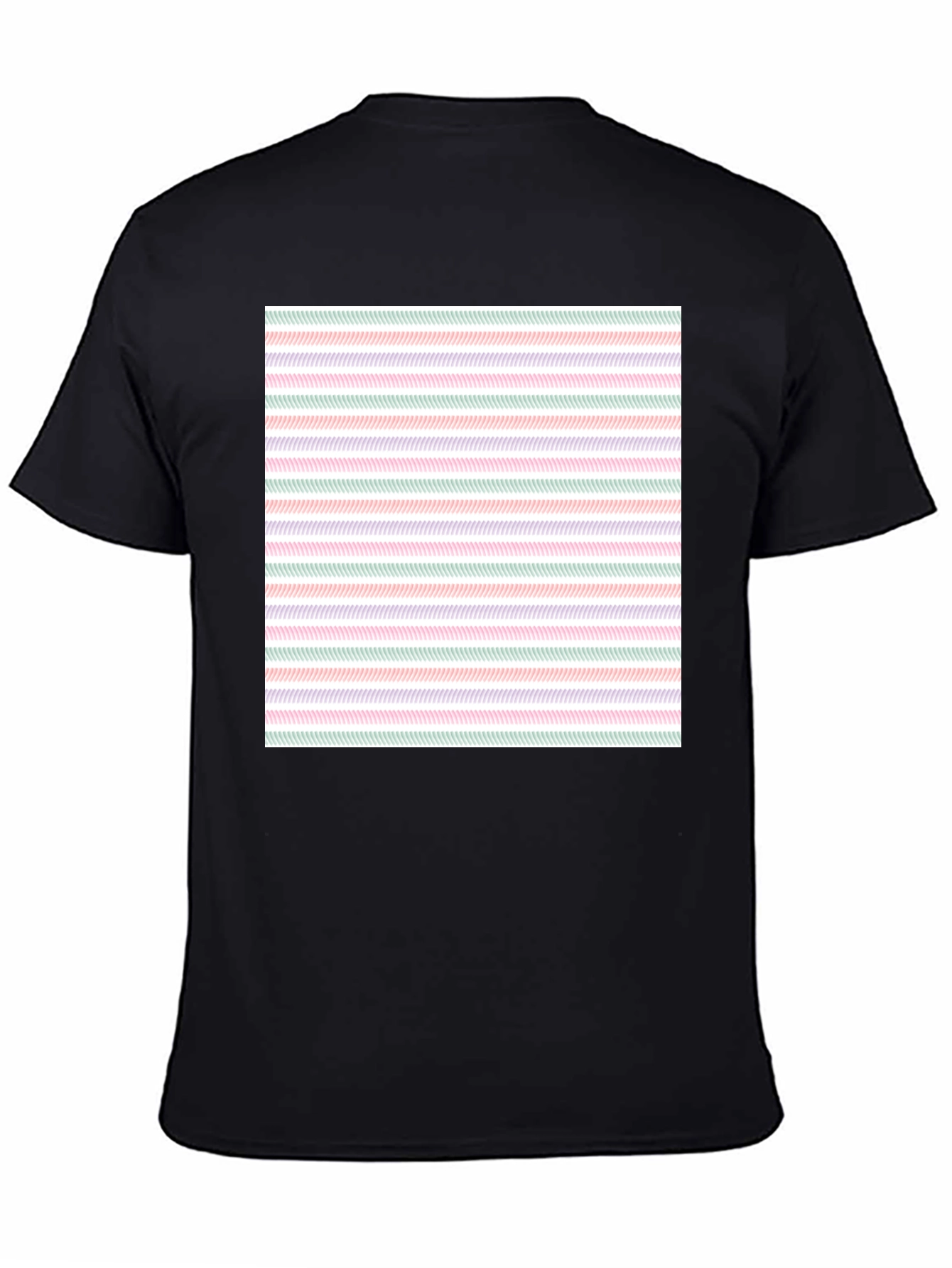 Striped Pattern Tee - Modern Casual Wear