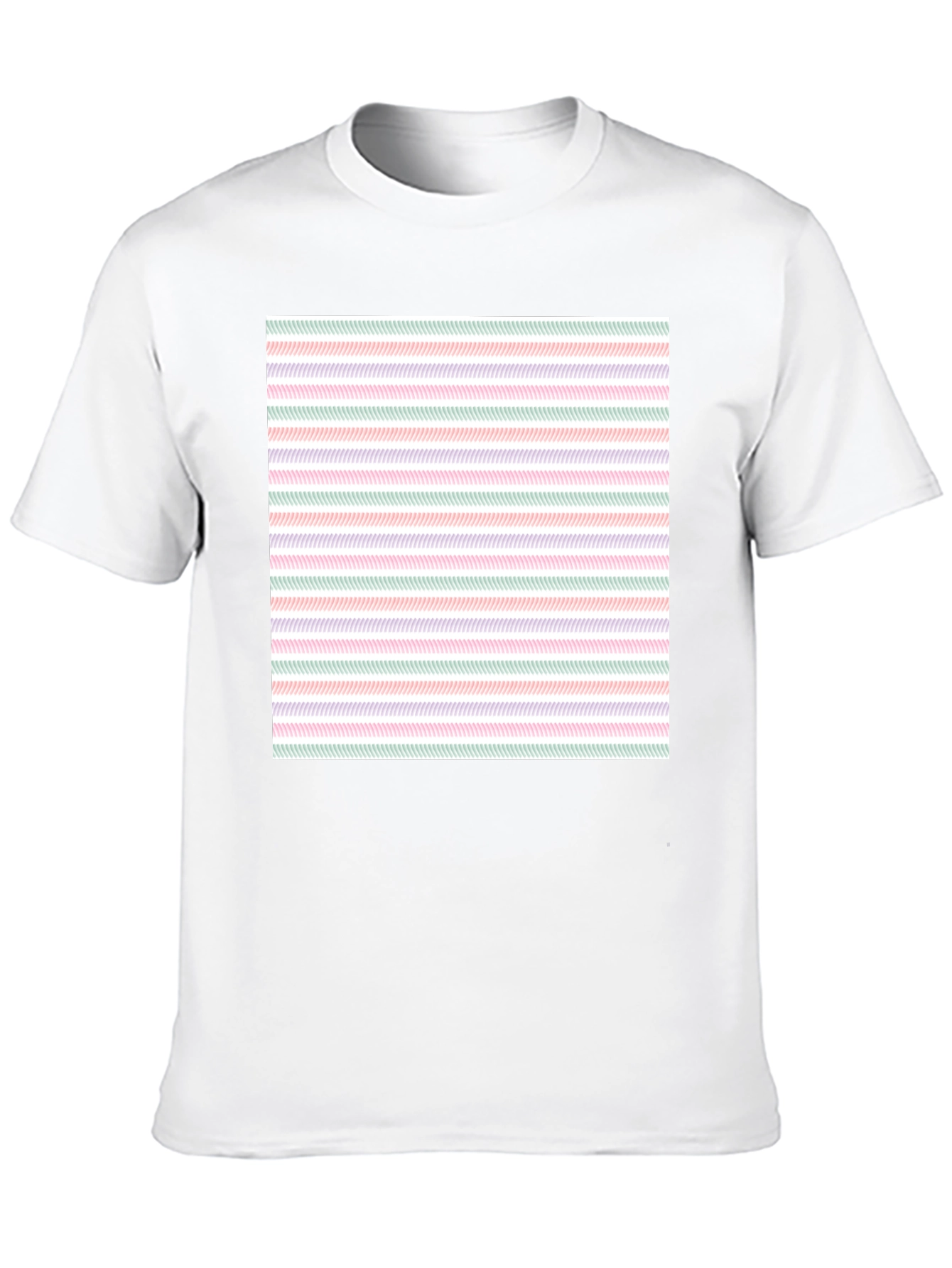 Striped Pattern Tee - Modern Casual Wear
