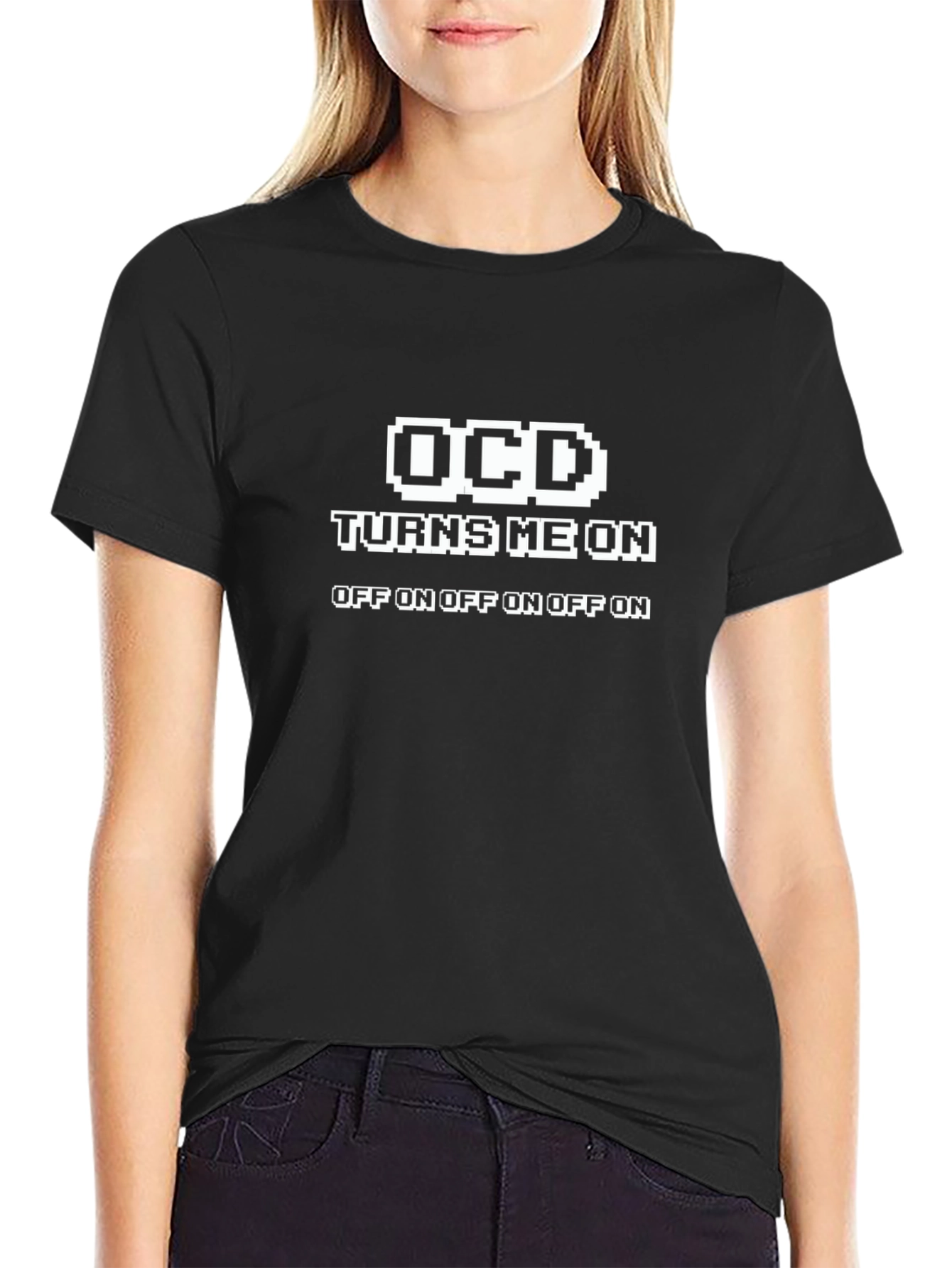 OCD Turns Me On Funny Graphic T-Shirt