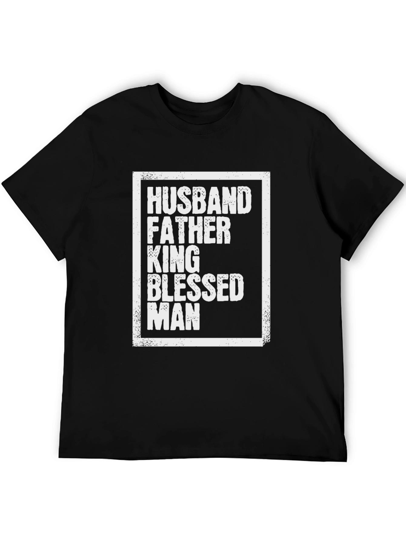 Husband Father King Blessed Man Graphic T-Shirt