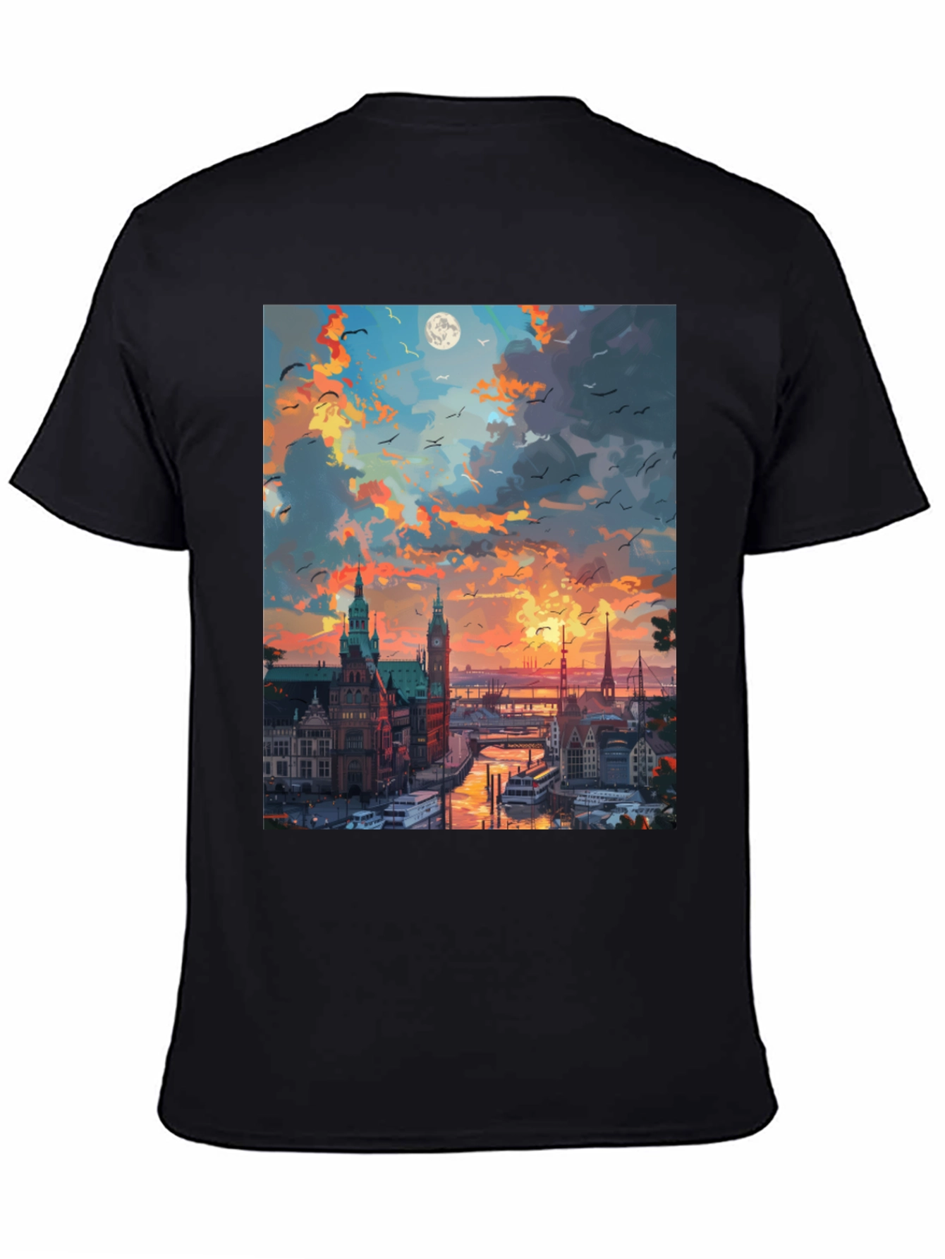 Cityscape Sunset T-Shirt
