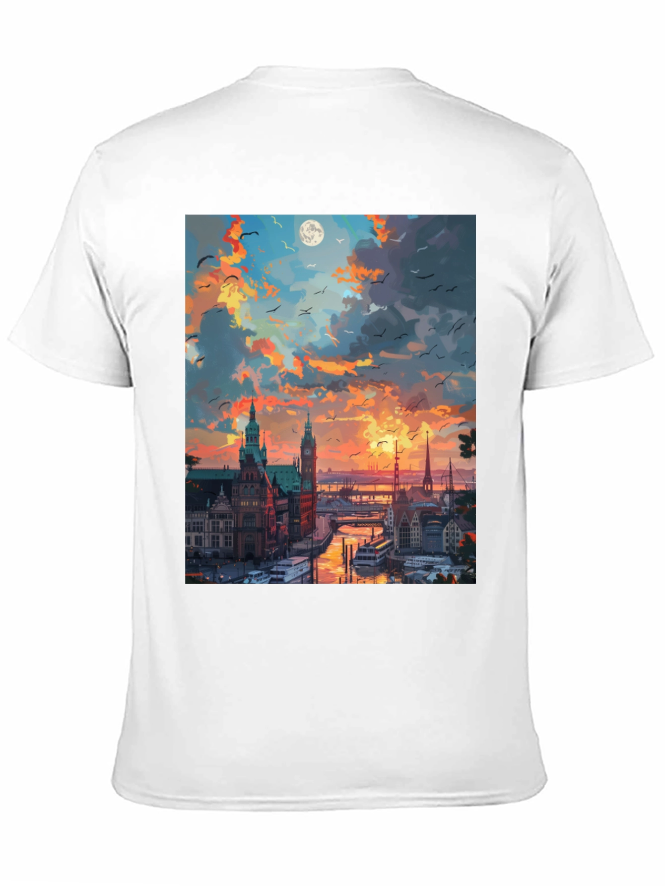 Cityscape Sunset T-Shirt