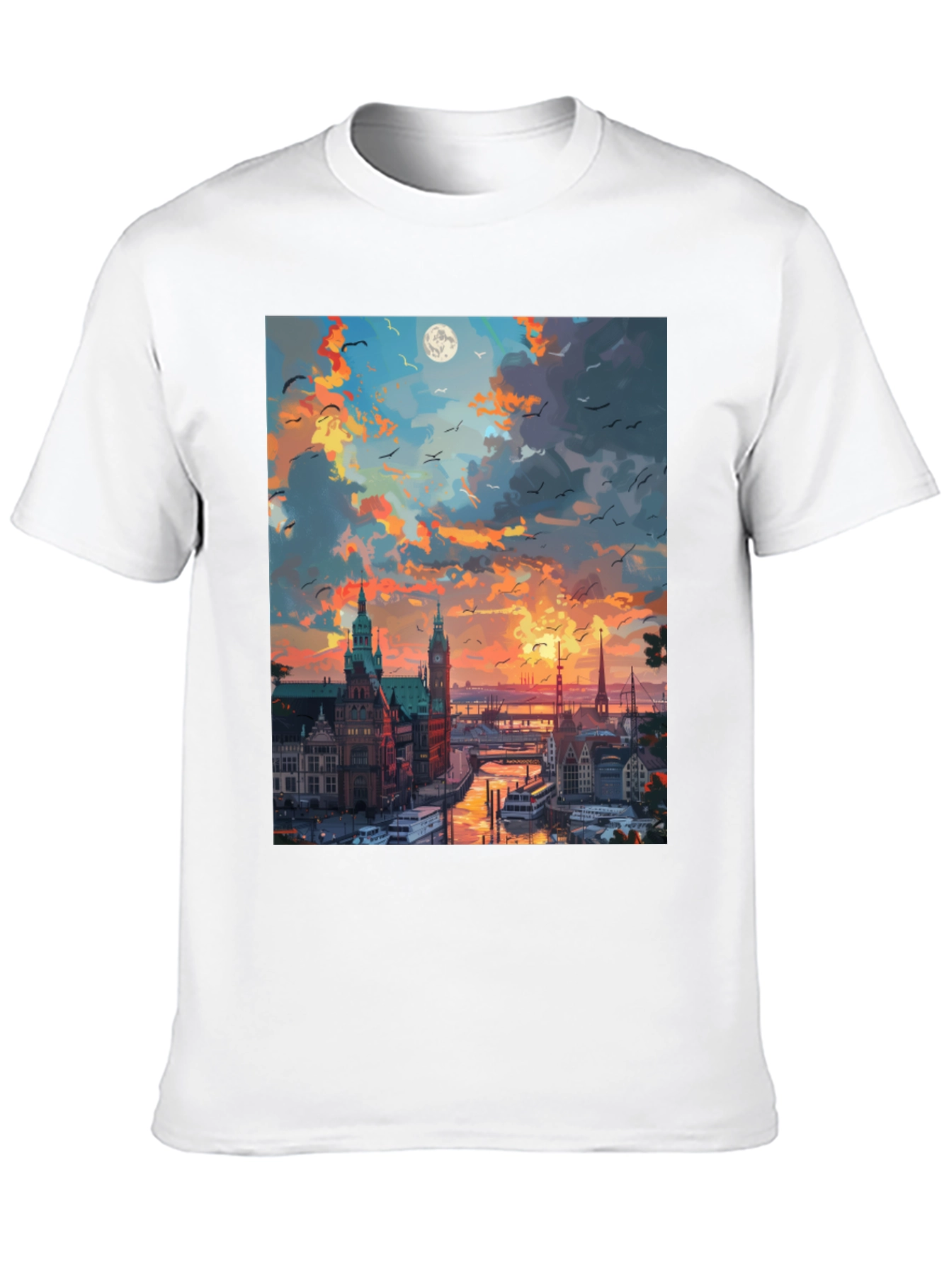 Cityscape Sunset T-Shirt
