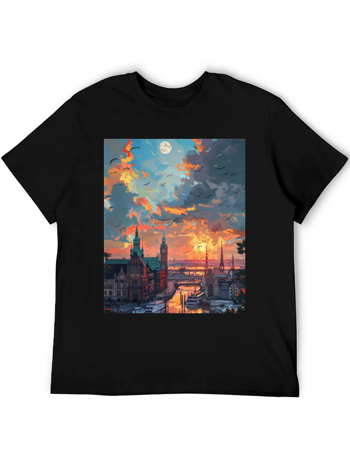 Cityscape Sunset T-Shirt