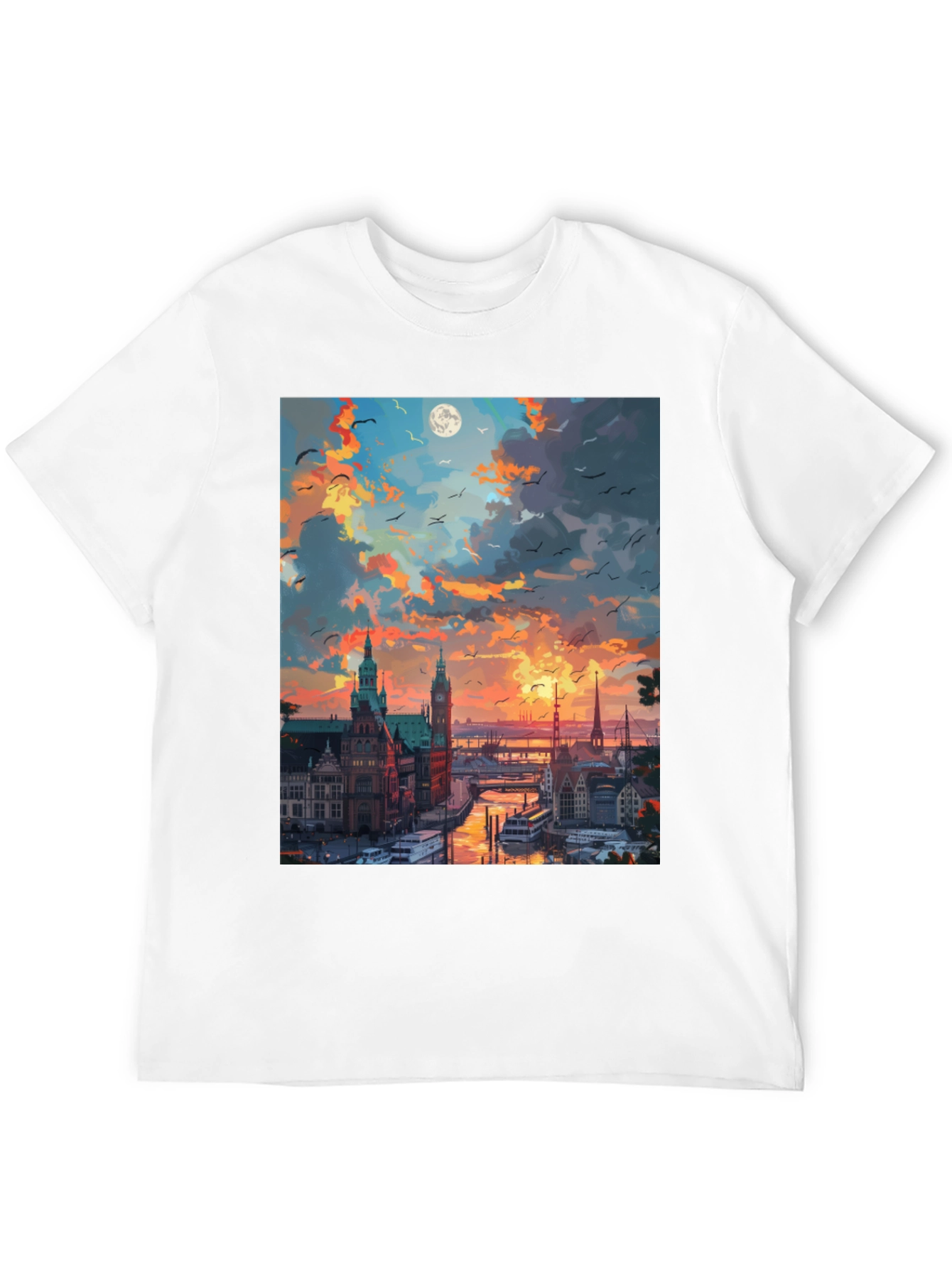 Cityscape Sunset T-Shirt