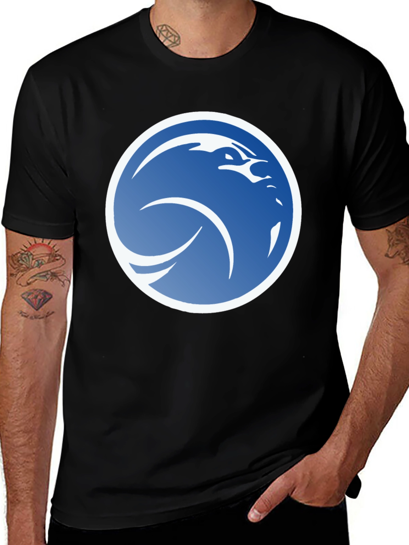 Bold Eagle Graphic Black T-Shirt - Modern Style