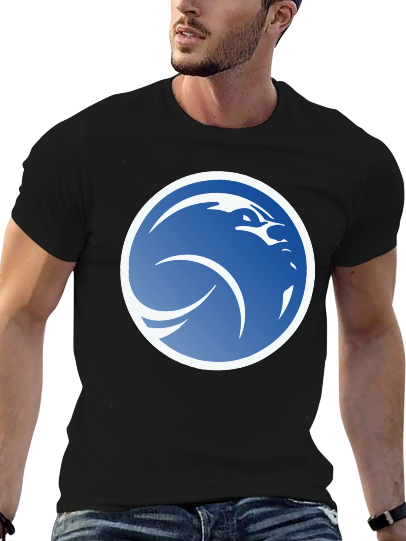 Bold Eagle Graphic Black T-Shirt - Modern Style