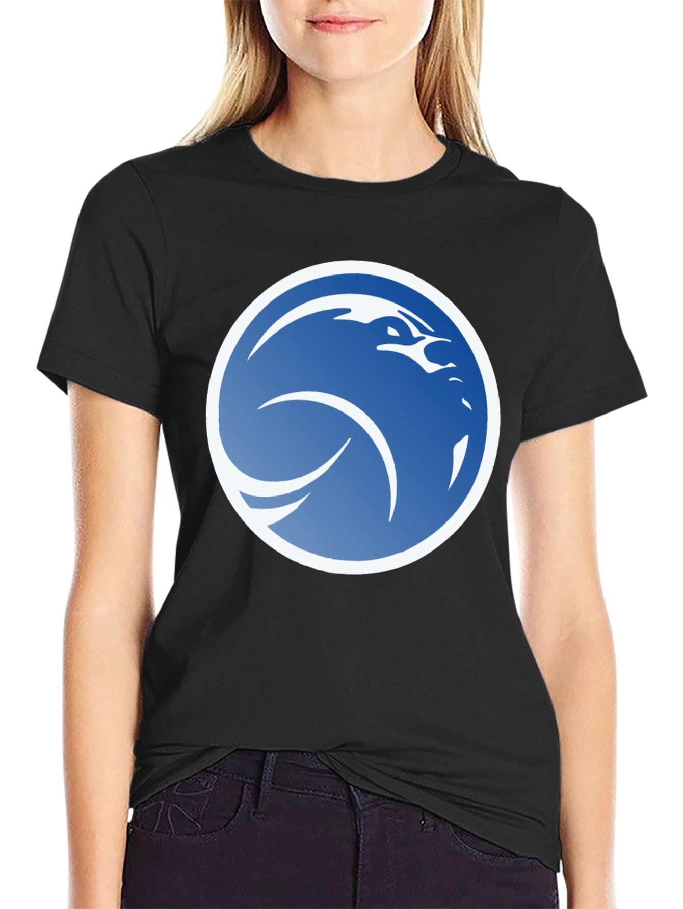 Bold Eagle Graphic Black T-Shirt - Modern Style