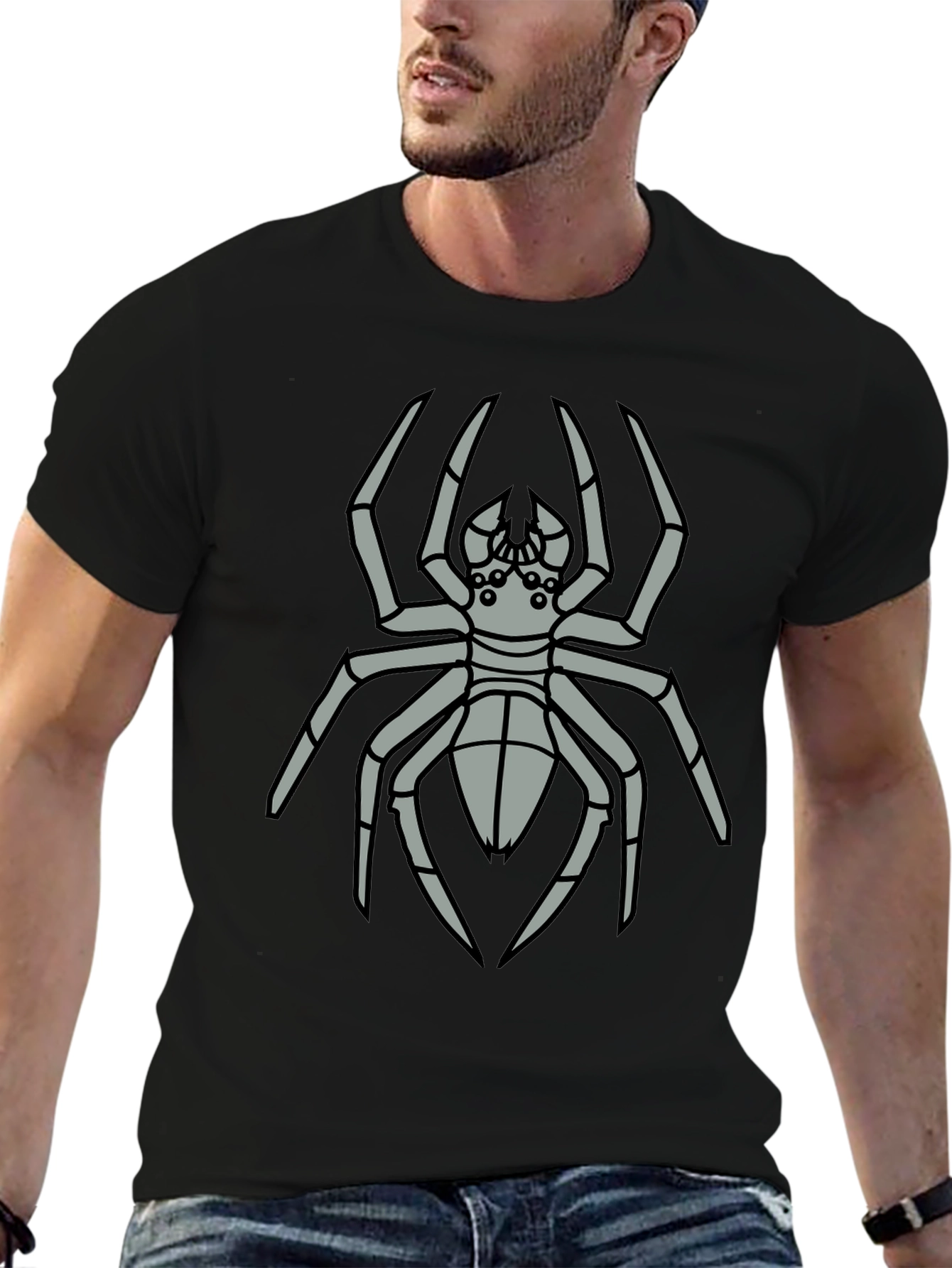 Spider Graphic Tee - Mens Black T-Shirt