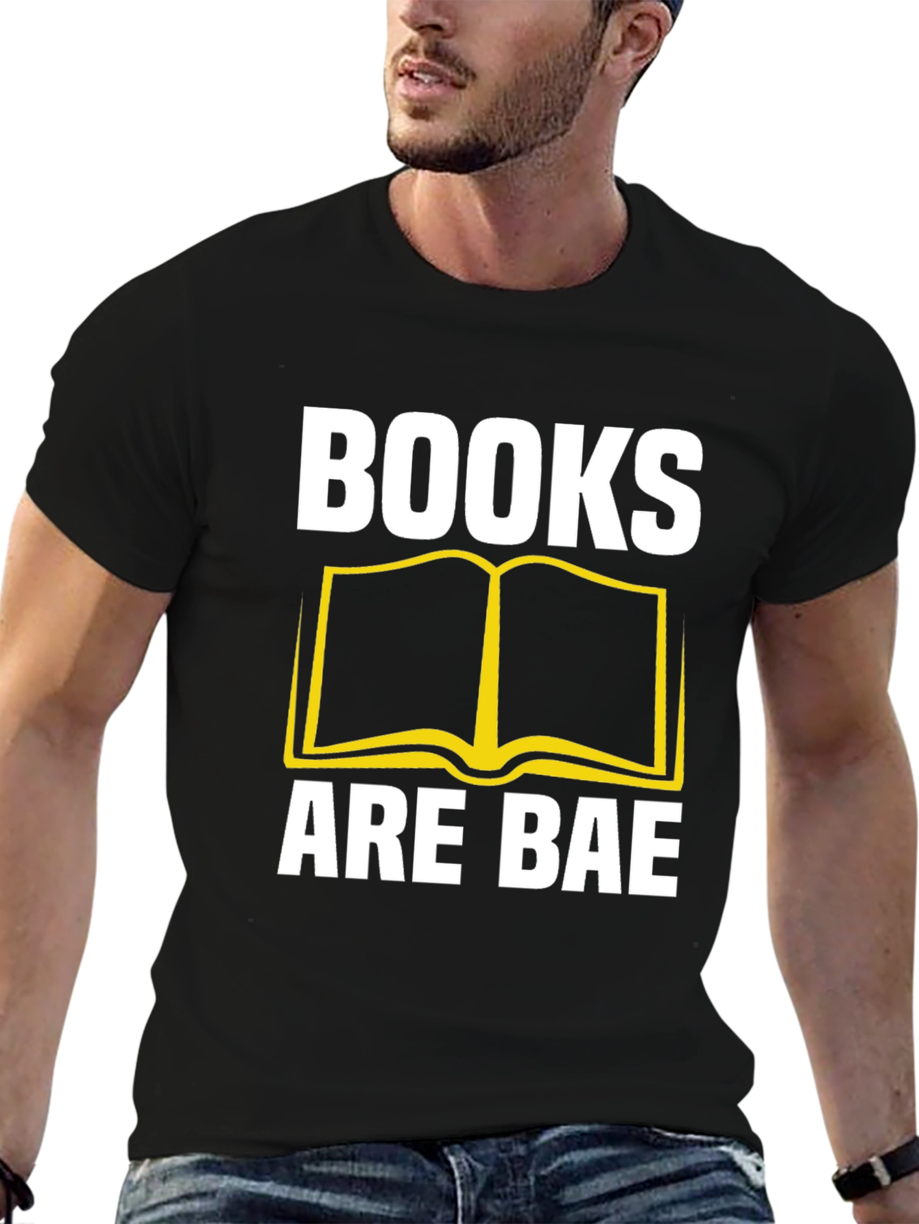Books Are Bae Black Graphic T-Shirt