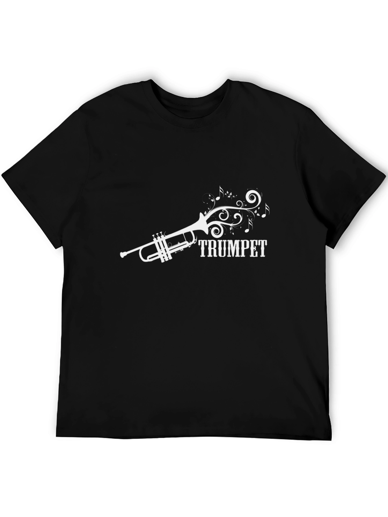 Trumpet Music T-Shirt - Black Cotton Tee