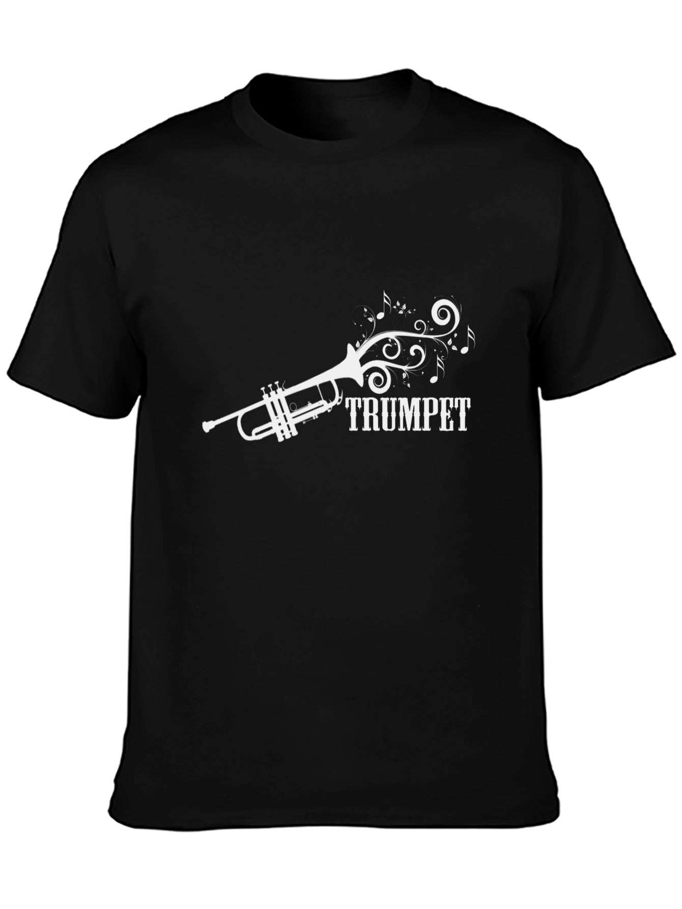 Trumpet Music T-Shirt - Black Cotton Tee