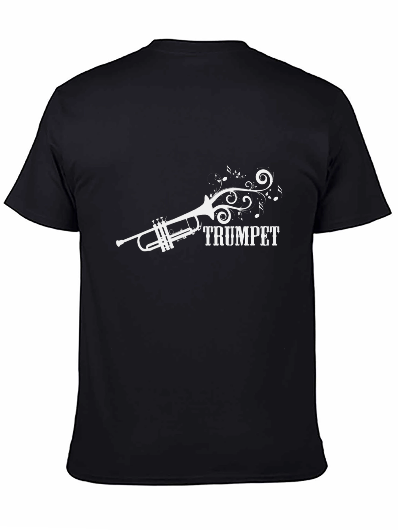 Trumpet Music T-Shirt - Black Cotton Tee