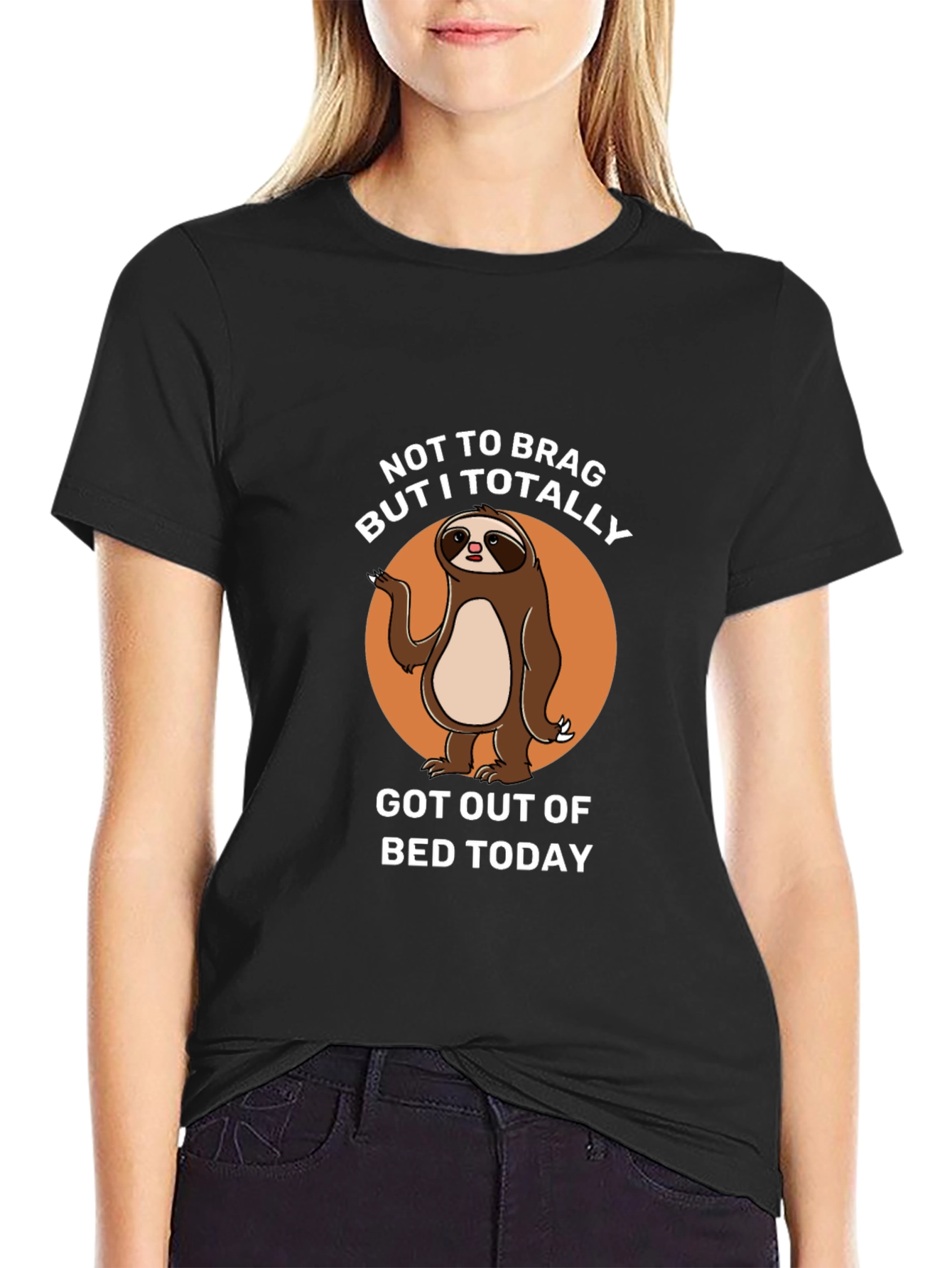 Funny Sloth Graphic Tee: Not To Brag T-Shirt