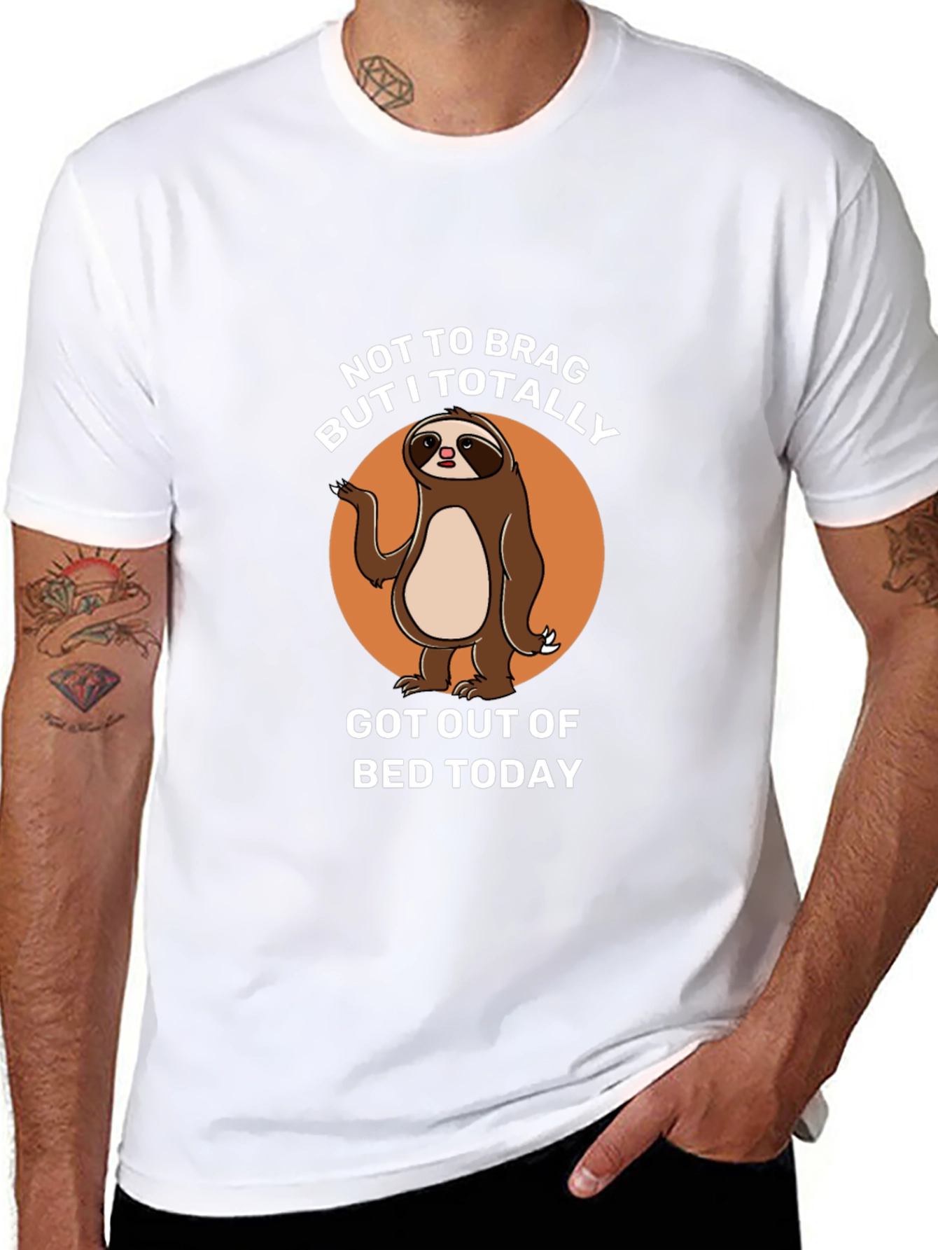 Funny Sloth Graphic Tee: Not To Brag T-Shirt