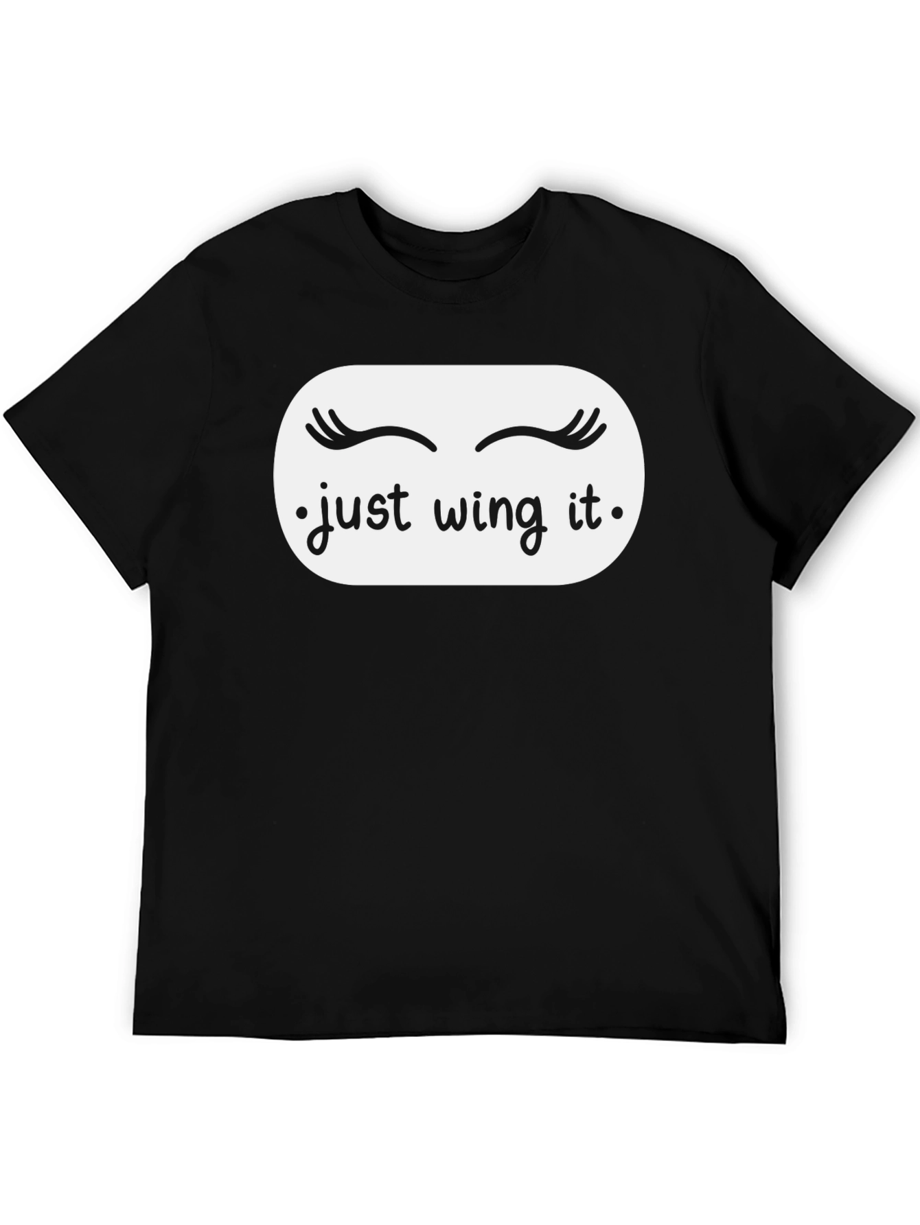 Just Wing It Graphic Tee - Black