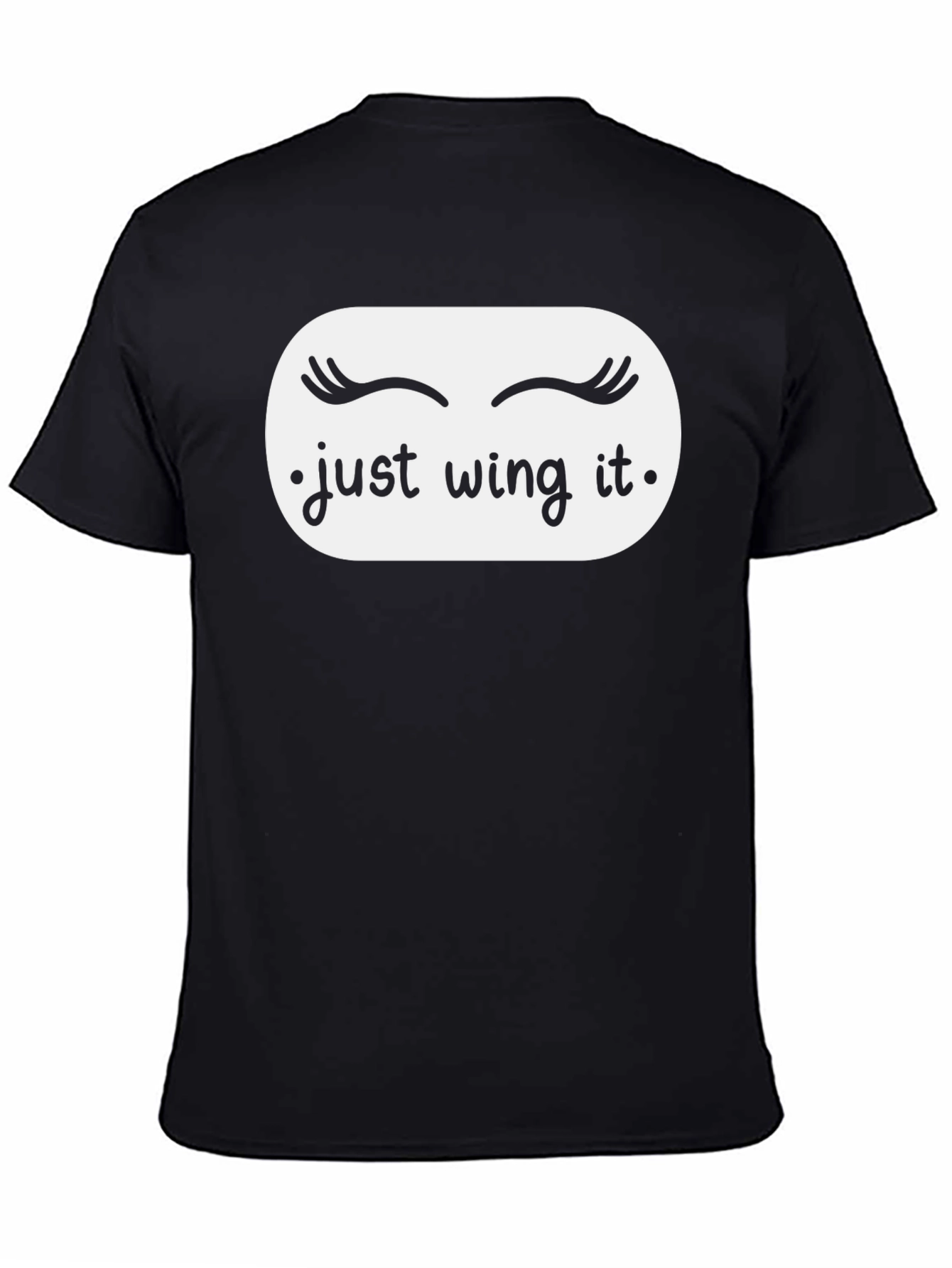 Just Wing It Graphic Tee - Black
