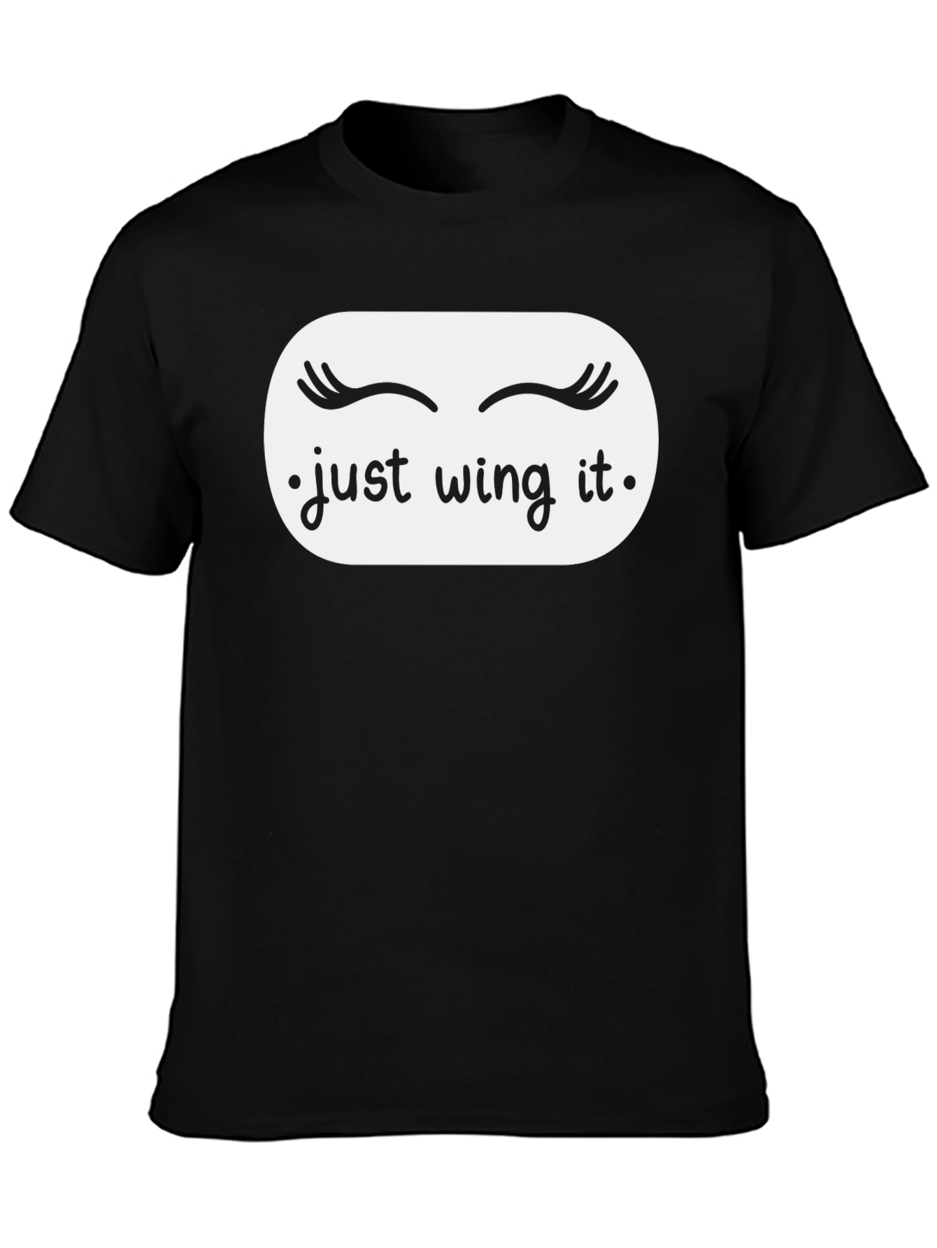 Just Wing It Graphic Tee - Black