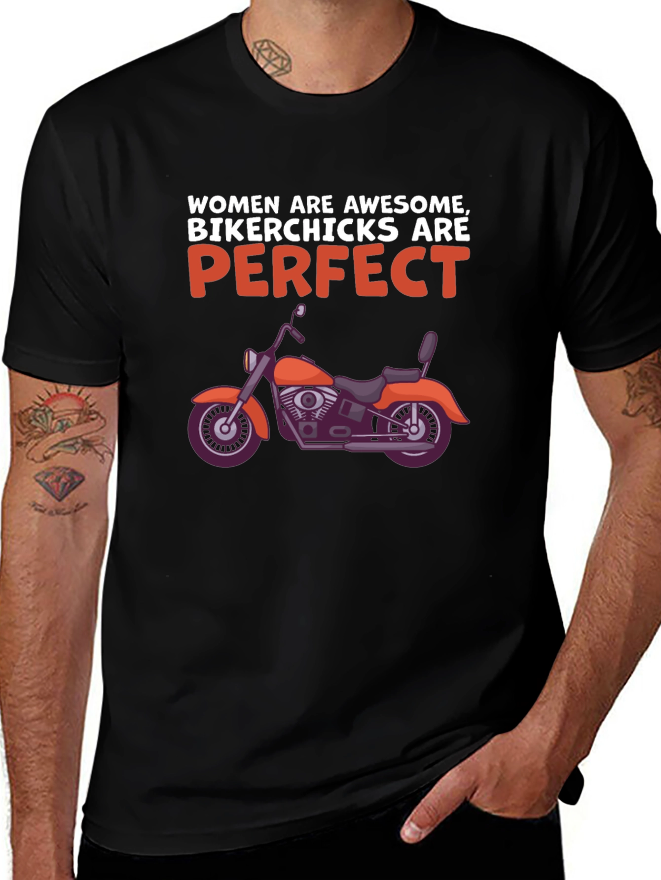 Women Biker Chicks T-Shirt - Awesome & Perfect Tee