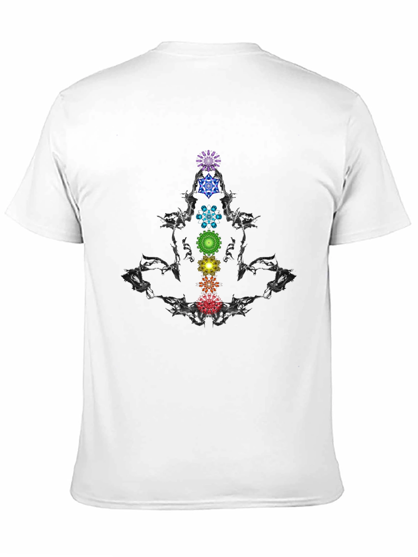 Chakra Mandala Graphic Tee - Meditative Style