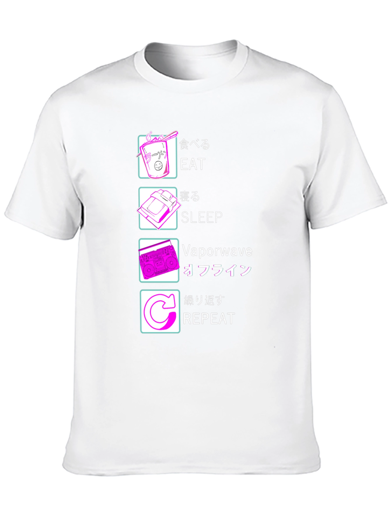 Eat Sleep Vaporwave Repeat T-Shirt