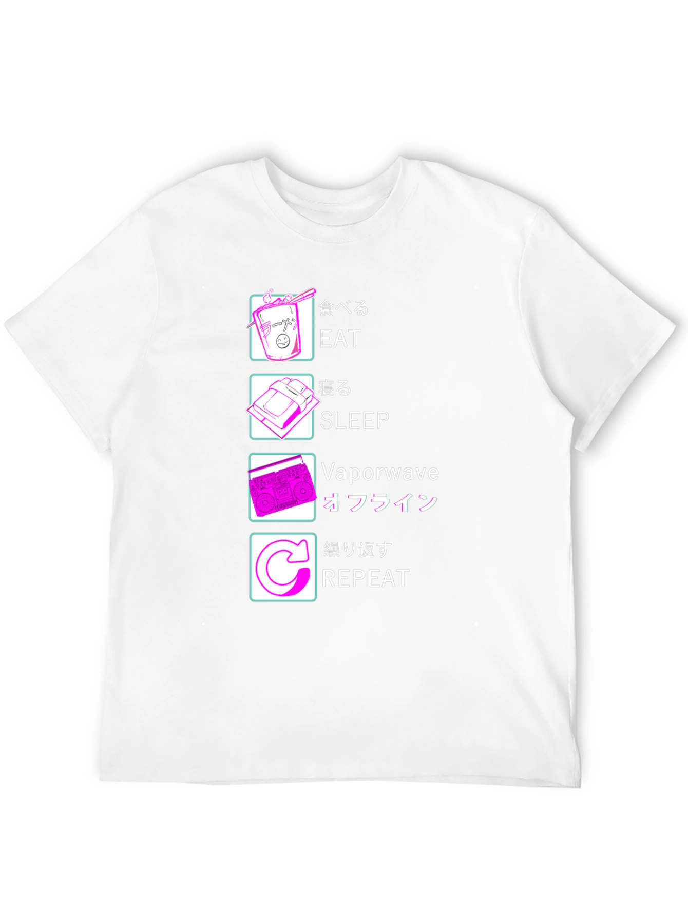 Eat Sleep Vaporwave Repeat T-Shirt
