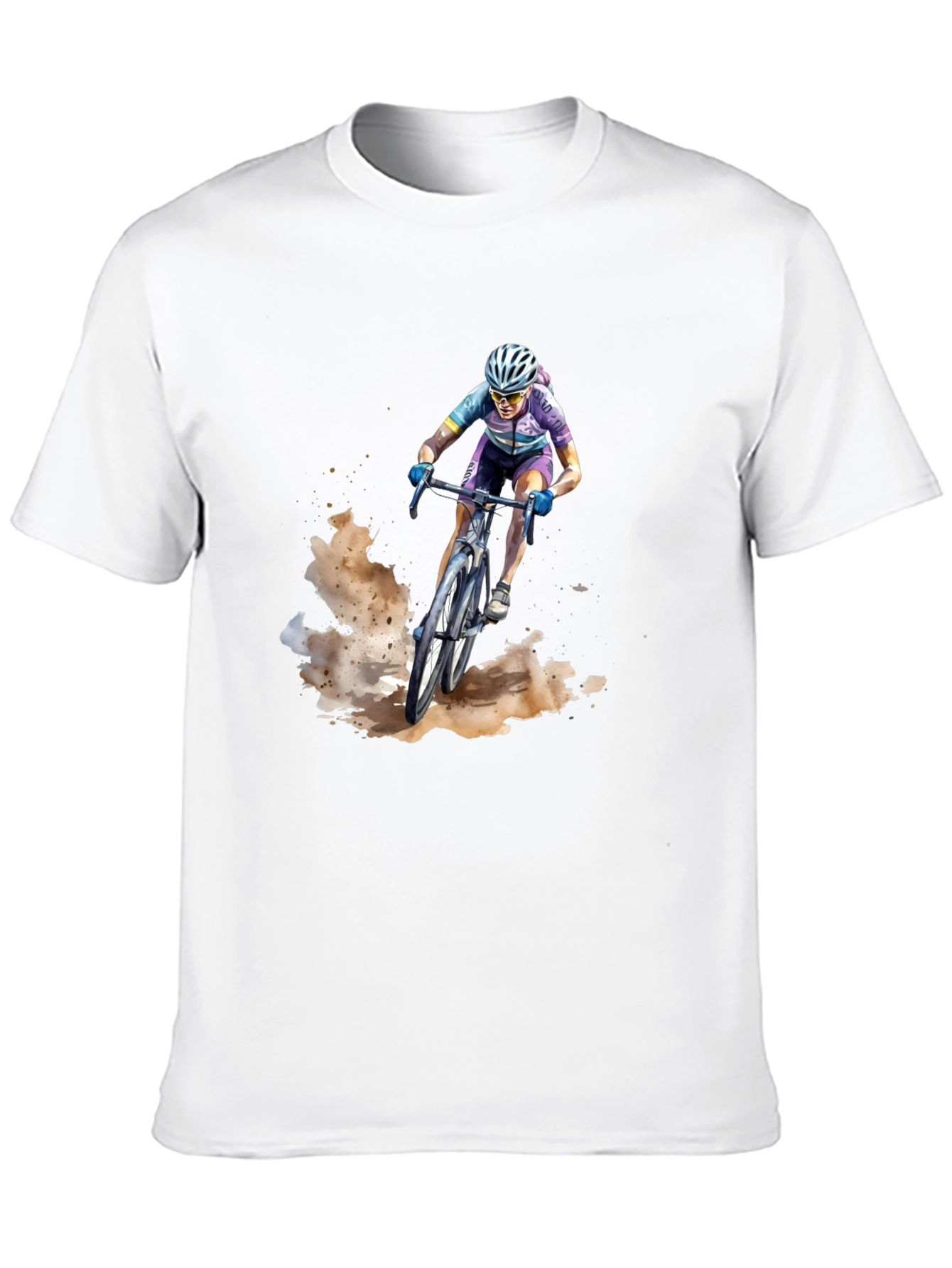 Mountain Biker Graphic Tee - Black Casual Shirt