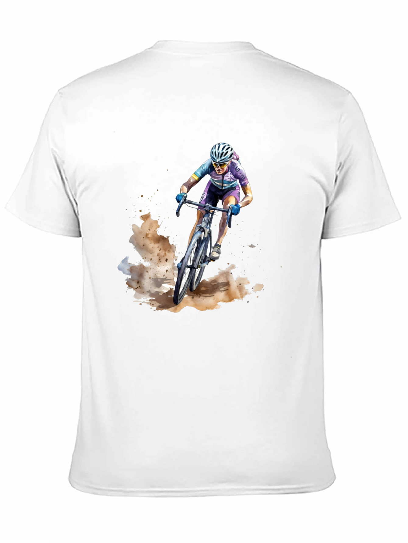 Mountain Biker Graphic Tee - Black Casual Shirt