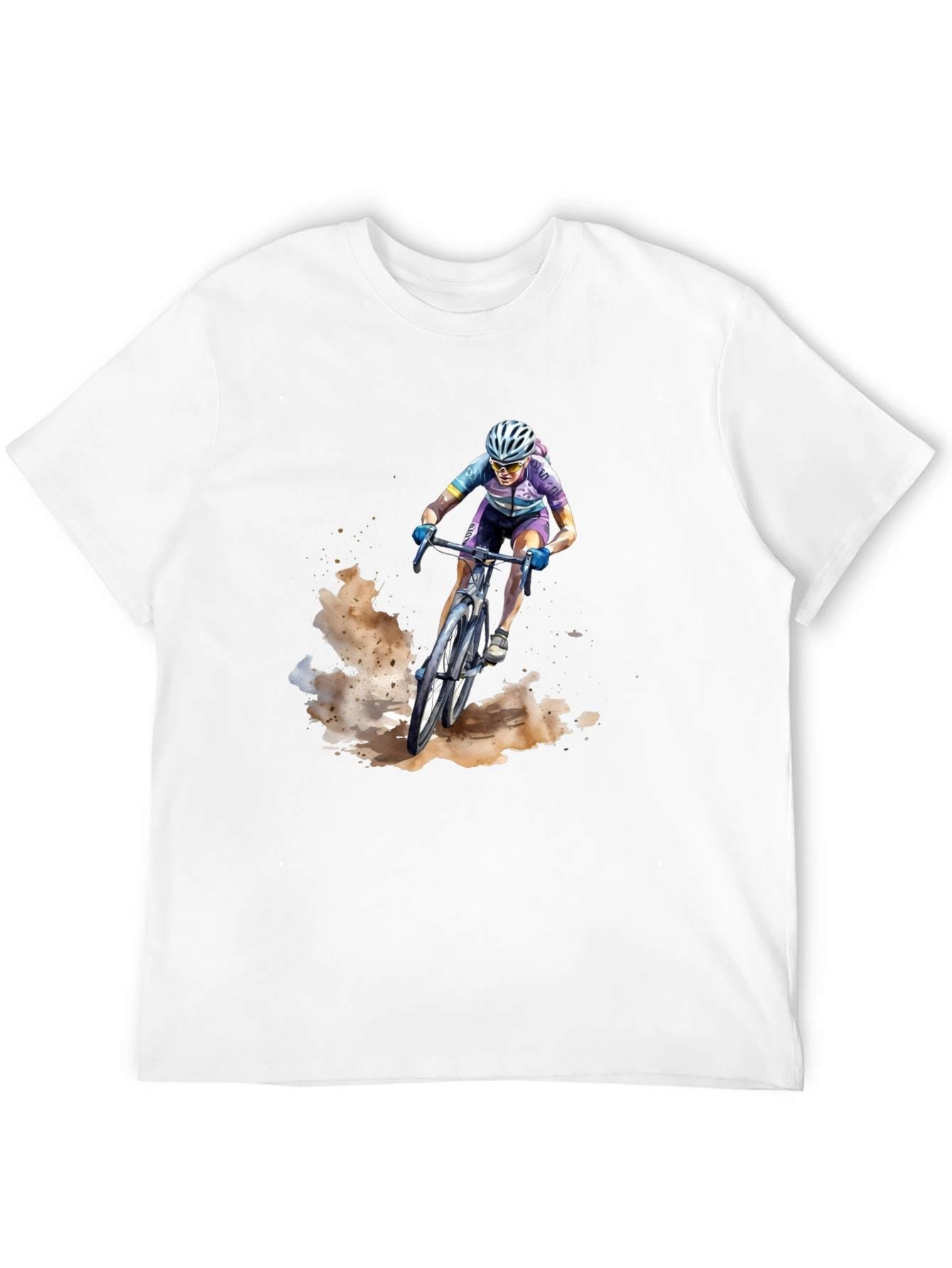 Mountain Biker Graphic Tee - Black Casual Shirt