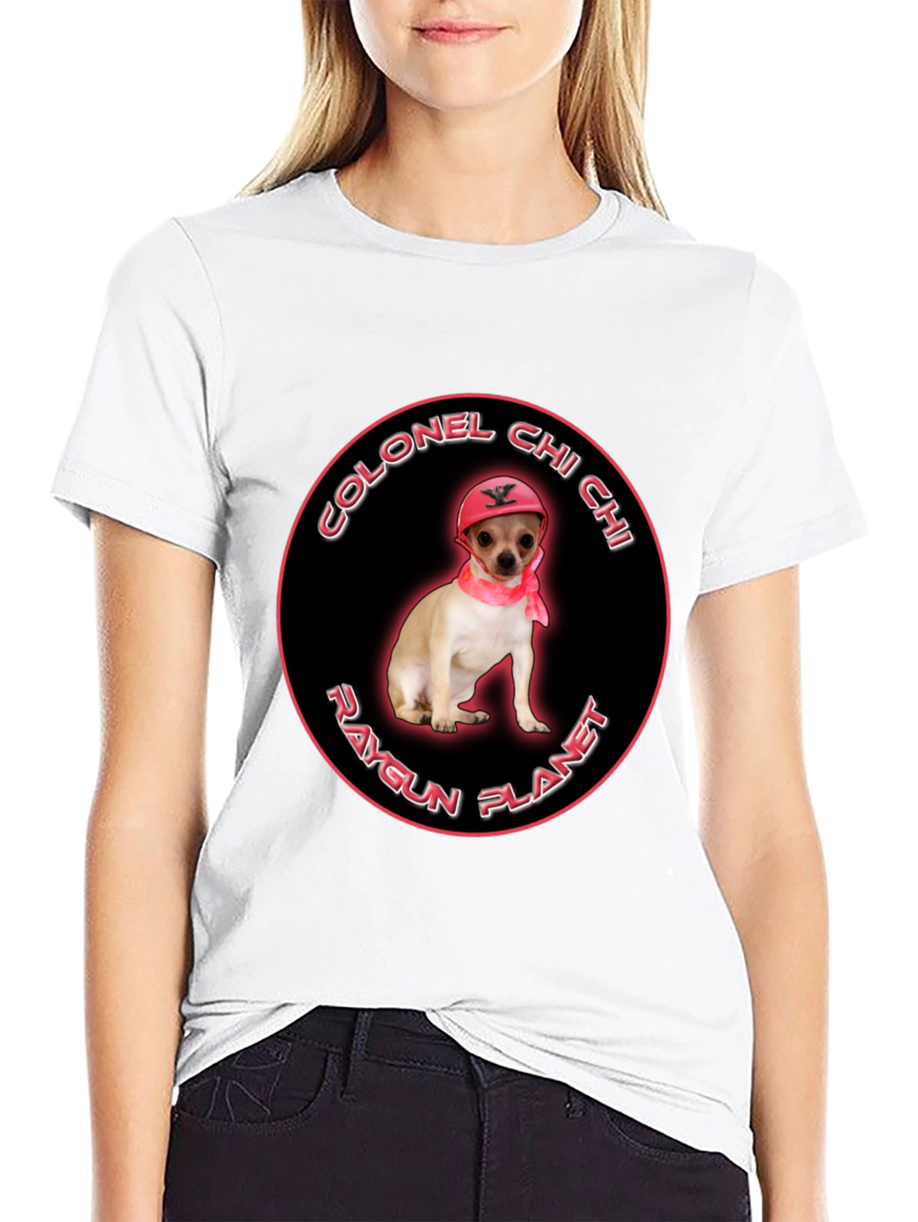 Colonel Chi Chi Raygun Planet T-Shirt | Funny Chihuahua Graphic Tee | Cute Dog Lover Shirt | Dog Lover Gift | Free Shipping $50+