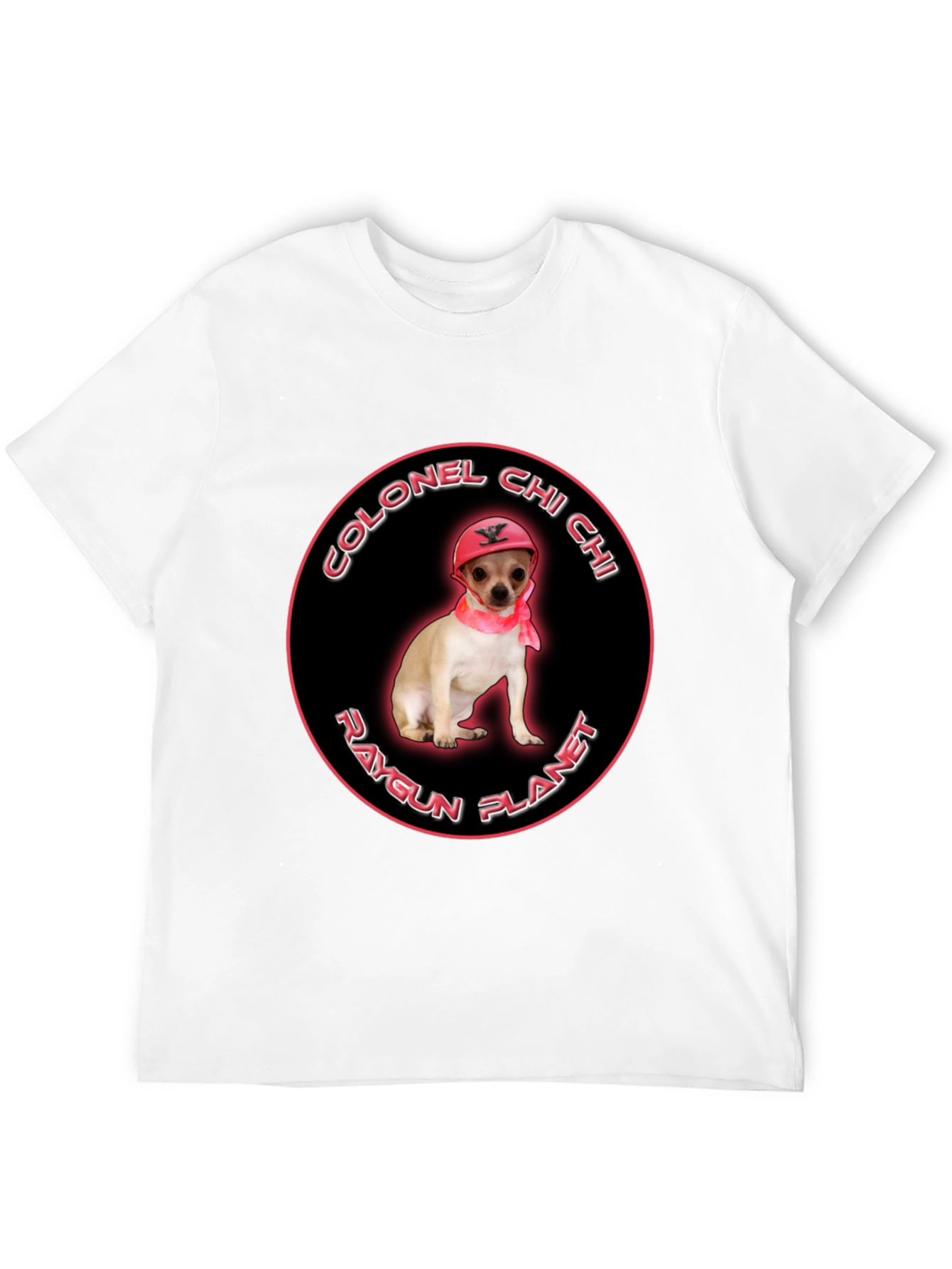 Colonel Chi Chi Raygun Planet T-Shirt | Funny Chihuahua Graphic Tee | Cute Dog Lover Shirt | Dog Lover Gift | Free Shipping $50+