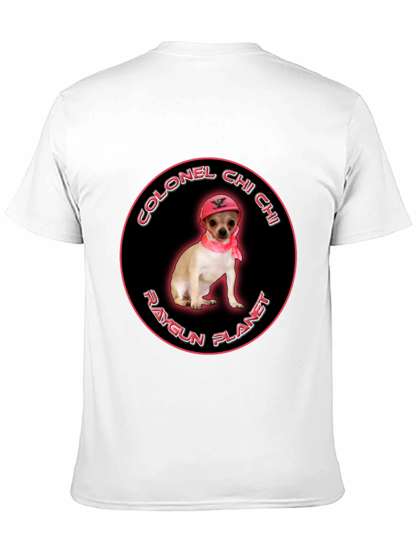 Colonel Chi Chi Raygun Planet T-Shirt | Funny Chihuahua Graphic Tee | Cute Dog Lover Shirt | Dog Lover Gift | Free Shipping $50+