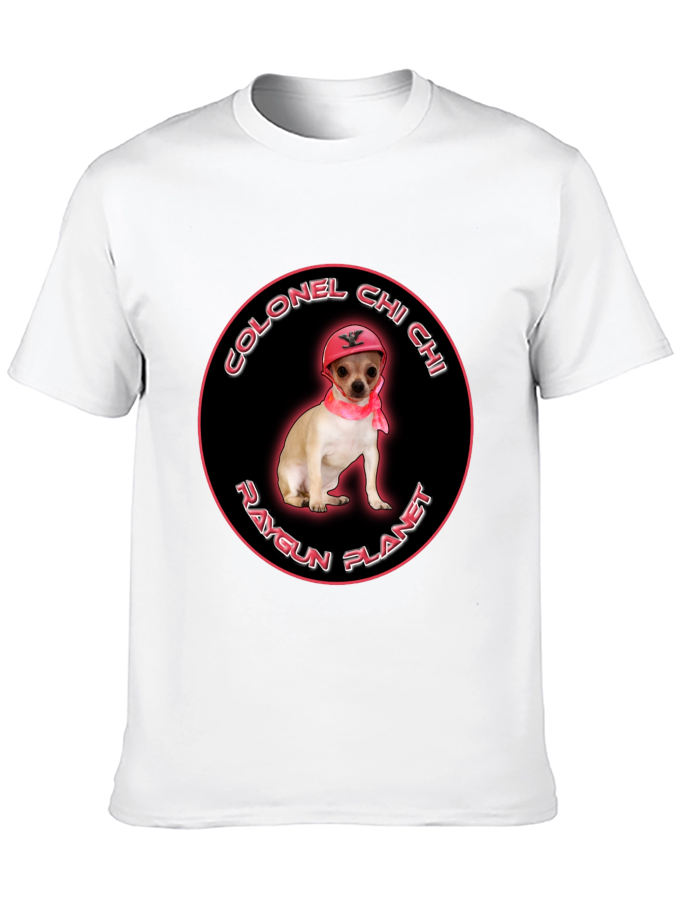 Colonel Chi Chi Raygun Planet T-Shirt | Funny Chihuahua Graphic Tee | Cute Dog Lover Shirt | Dog Lover Gift | Free Shipping $50+