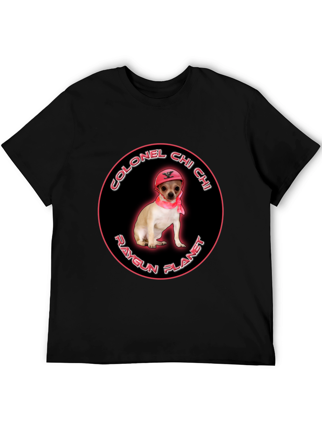 Colonel Chi Chi Raygun Planet T-Shirt | Funny Chihuahua Graphic Tee | Cute Dog Lover Shirt | Dog Lover Gift | Free Shipping $50+