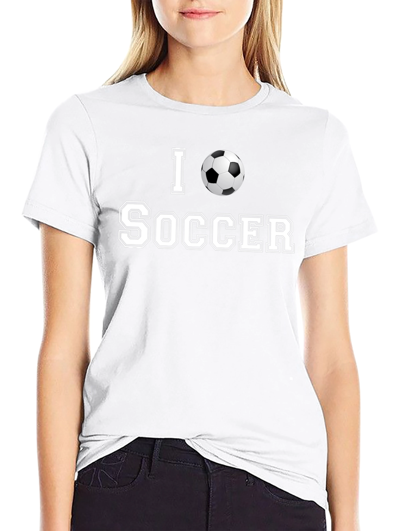 I Love Soccer T-Shirt - Stylish Design