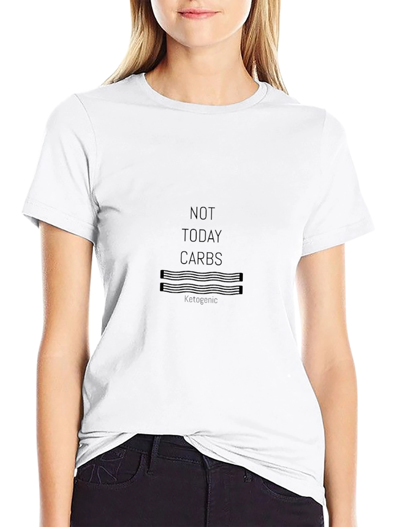 Not Today Carbs Black Graphic T-Shirt