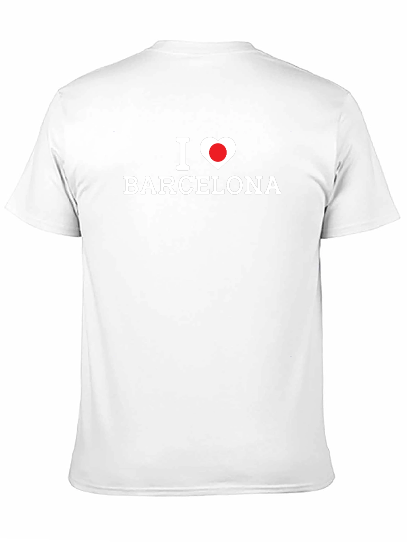 I Love Barcelona Graphic T-Shirt - Black Cotton Tee