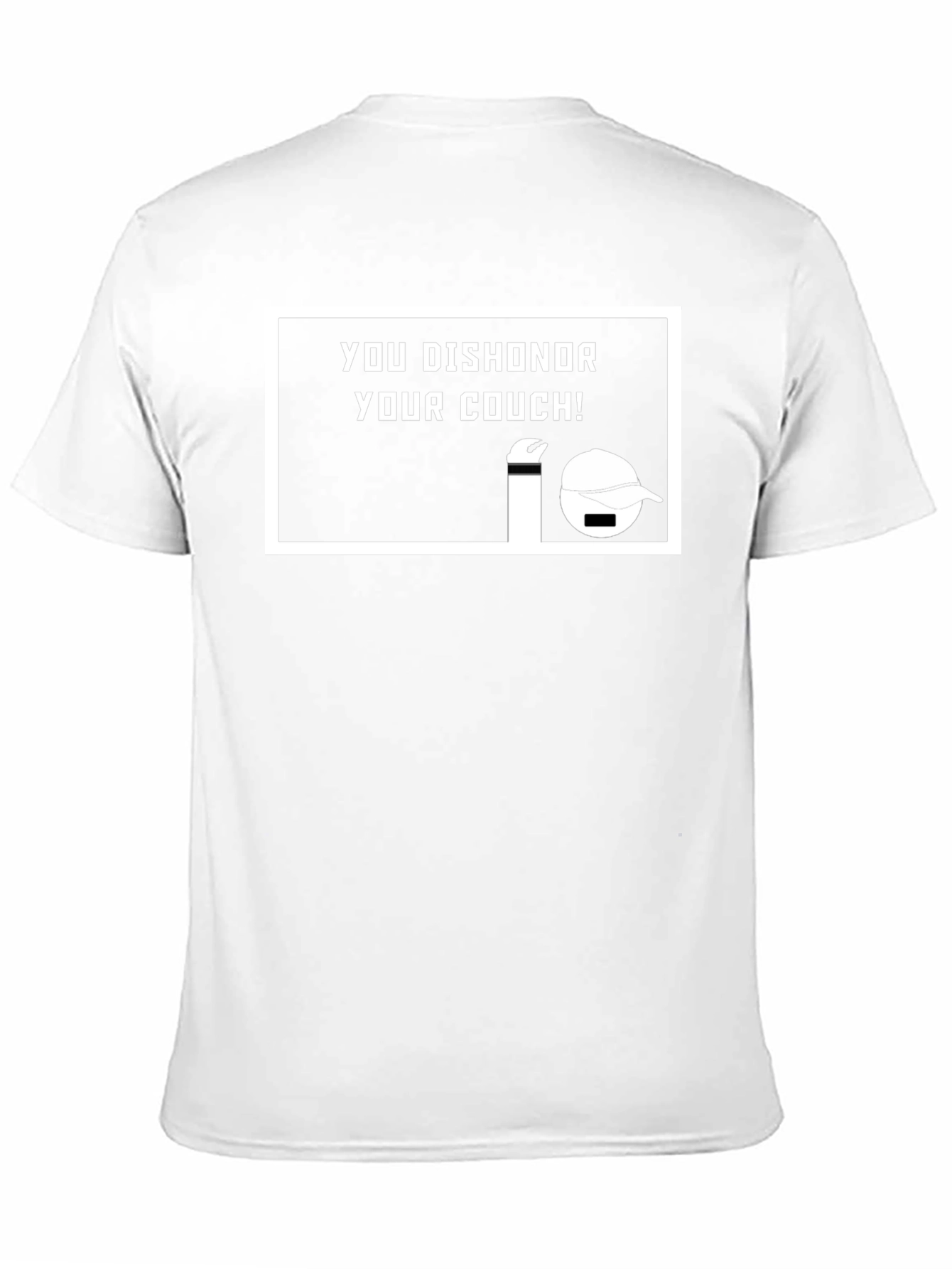 Dishonor Your Couch Funny T-Shirt - Black