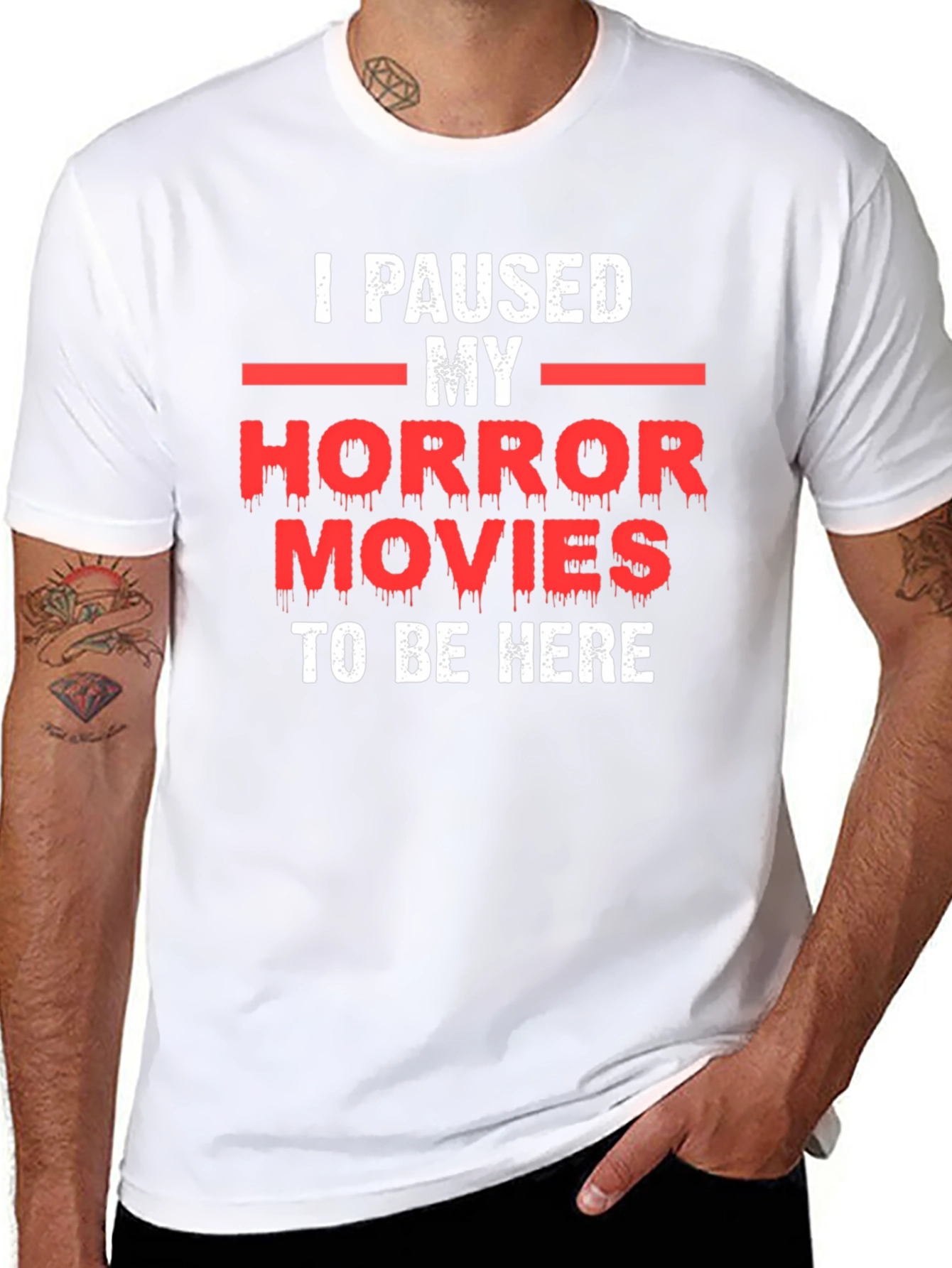 Horror Movie Pause T-Shirt