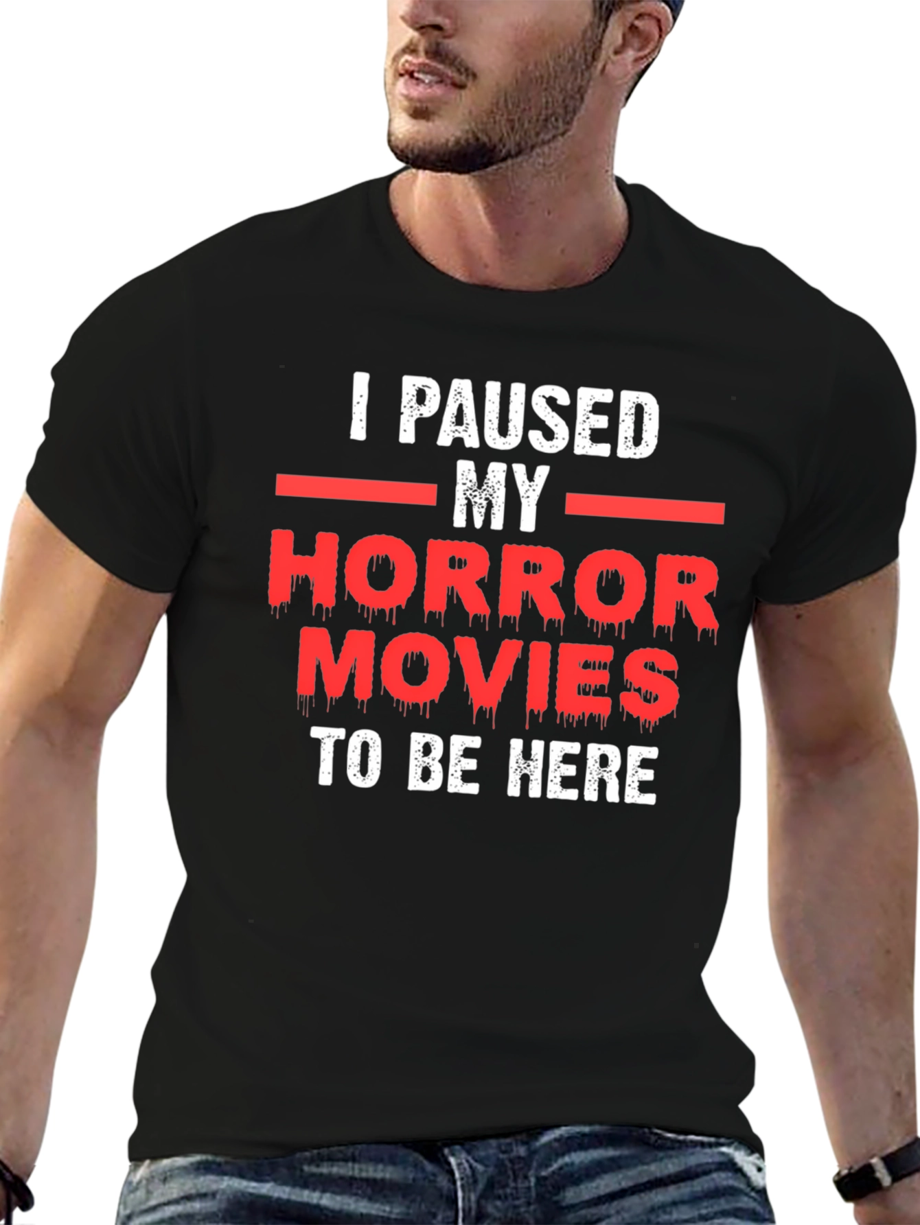 Horror Movie Pause T-Shirt
