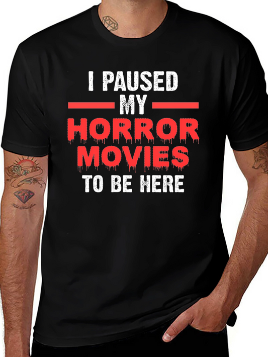 Horror Movie Pause T-Shirt