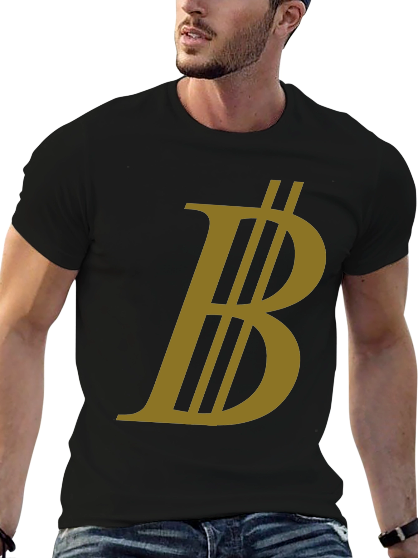 Bitcoin Logo Tee - Crypto Currency Black T-Shirt