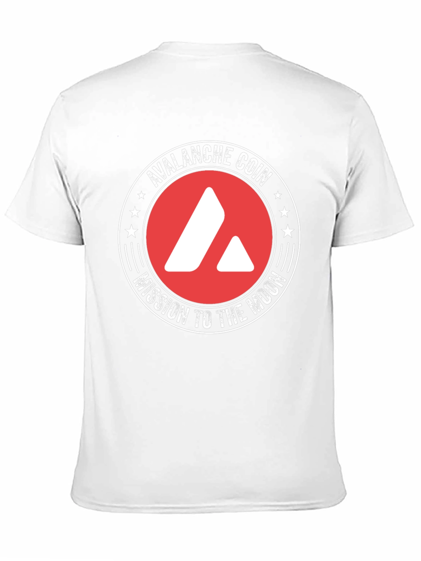 Avalanche Coin Mission to the Moon Black T-Shirt
