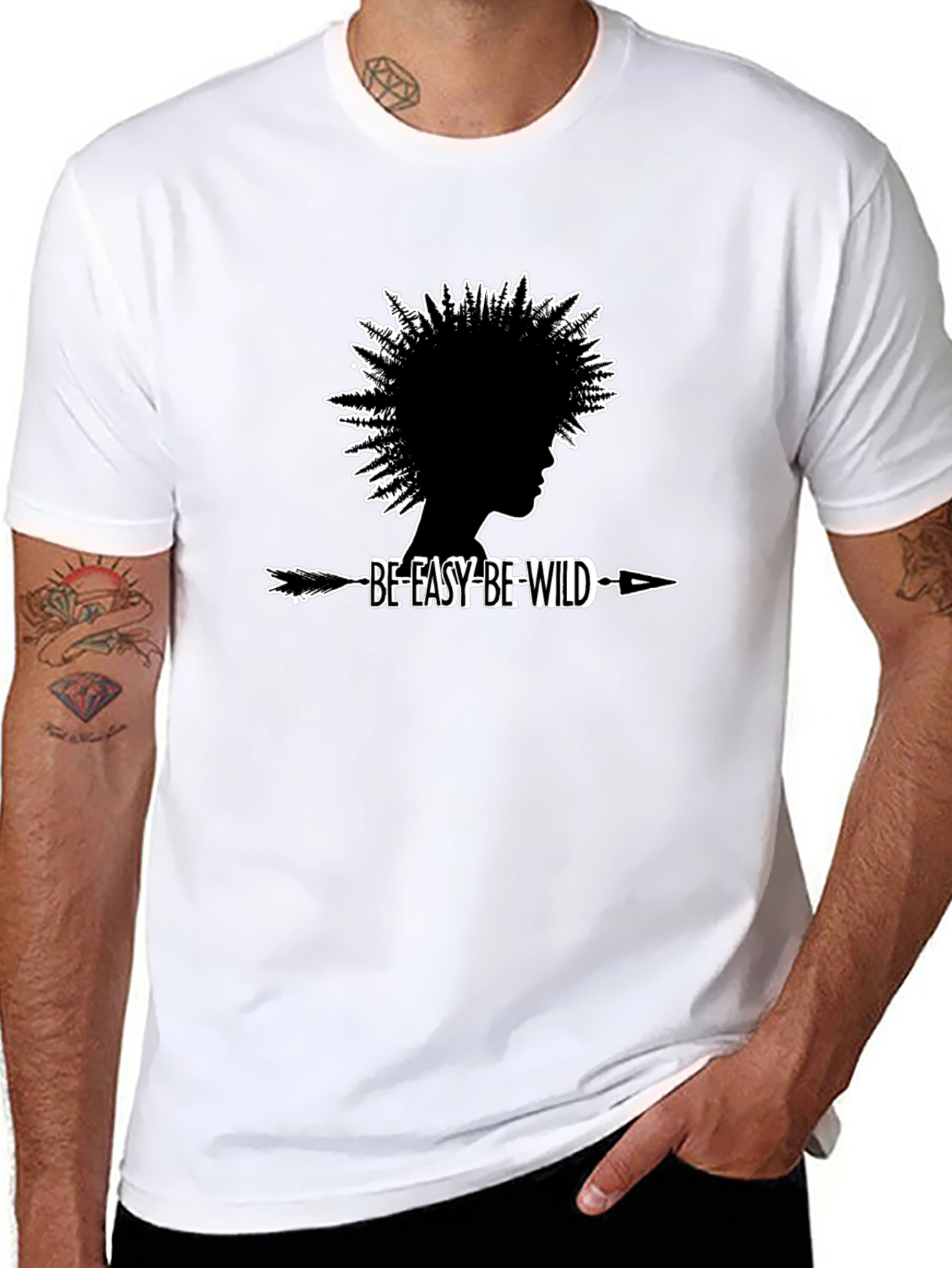 Be Easy Be Wild T-Shirt - Stylish Graphic Tee