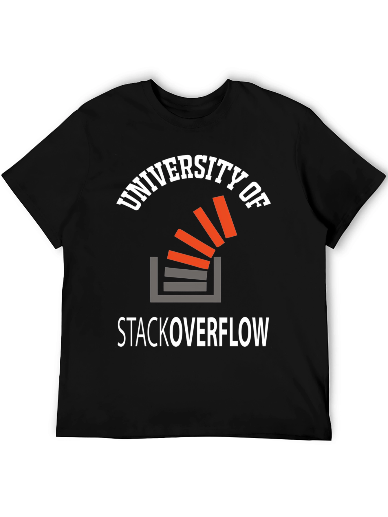 University of Stack Overflow Black T-Shirt